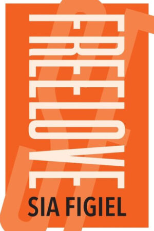 Orange Background with Large white fonts of the title Freelove.