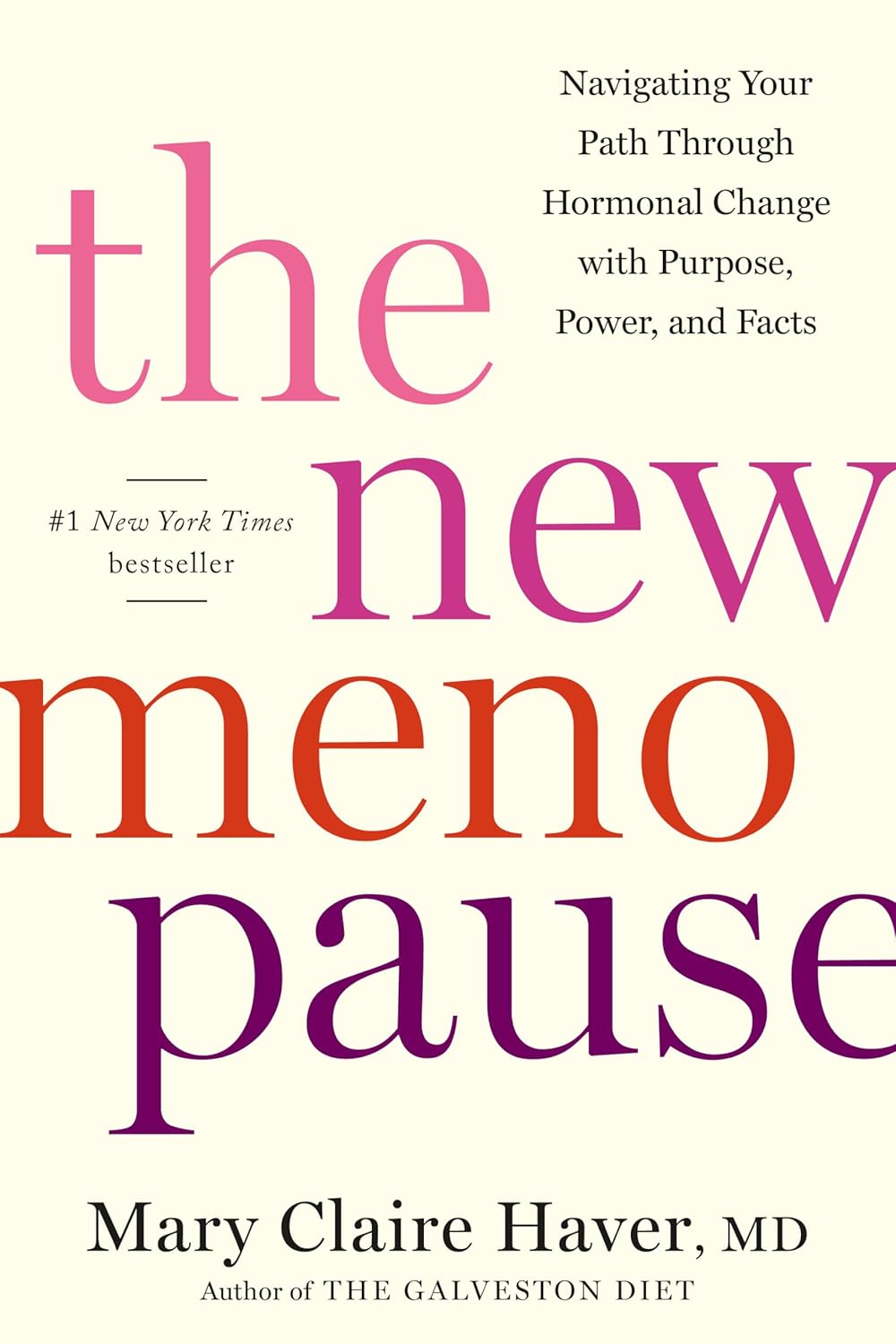 The title in big pink, orange and purple fonts on a white background